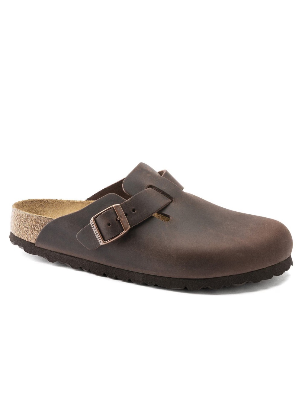 Birkenstock Boston Clog in Brown Oiled Leather (Habana) Size EU 37